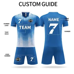 Custom Men Soccer Jersey Set V-Neck Short Sleeve Sublimated Gradient Color Moisture Wicking <b>Athletic</b> Fit All Seasons - Product Image 4