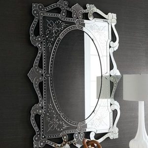 Espejo de Pared Ornamentado Estilo Veneciano | Espejo Decorativo Vintage de Lujo | Espejo Decorativo Antiguo para Sala de Estar, Dormitorio o Pasillo - Product Image 1