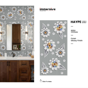 Azulejos de porcelana de alto brillo 60x120cm 600x1200mm 24x48 pulgadas, elegantes azulejos para pisos interiores para proyectos de casas y hoteles - Product Image 1