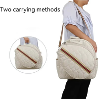 Sac de sport en cuir PVC personnalisé avec logo d'usine 2026, vente chaude, imperméable, pour padel en extérieur, sac de raquette de tennis tendance pour femmes 30-40L