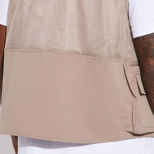 Chaleco de Pesca Transpirable para Hombre, Ligero, de Lona y Nailon, Chaqueta sin Mangas Transpirable para Verano, para Viajes, Trabajo al Aire Libre, Chalecos Cargo - Product Image 3