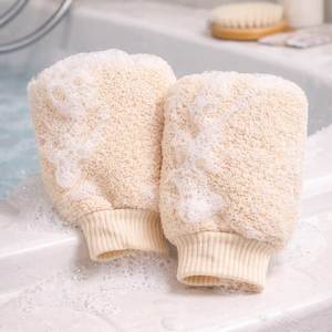Gants de lavage en loofah pour un nettoyage en profondeur, gant exfoliant double face pour une exfoliation efficace, meilleure solution naturelle pour une peau lisse et claire - Product Image 3