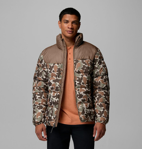 Premium <b>Camo</b> Printed Puffer Men’s <b>Jacket</b> For Winter Custom Wear For Men's Windproof Zipper Closure Side Pockets Men's Coat - Product Image 2