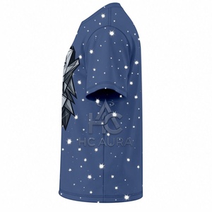 T-shirt pour homme de qualité supérieure, nouvelle arrivée, durable, premium, imprimé étoiles de la galaxie, surdimensionné, graphique cosmique, manches courtes, streetwear - Product Image 5