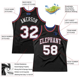 Maillot de basket-ball personnalisé en mesh, chemise de sport avec nom et numéro, tenue d'équipe pour l'entraînement scolaire et les matchs - Product Image 2