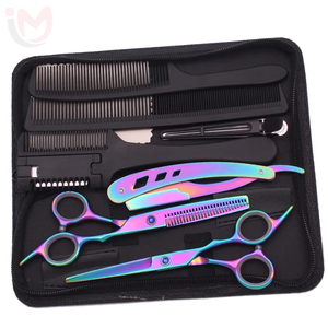 Ciseaux de coiffure, ciseaux à effiler, peigne rasoir, ensemble d'outils professionnels en acier inoxydable pour salon de coiffure - Product Image 5