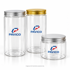 Pot en plastique PET transparent rond avec bouchon à vis à large ouverture de 89 mm pour l'emballage de nourriture sèche, biscuits, noix, fabricant au Vietnam - Product Image 4