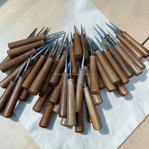 Outil de couture en cuir fait main avec manche en bois d'acacia naturel, couture durable, prix de gros - Product Image 2