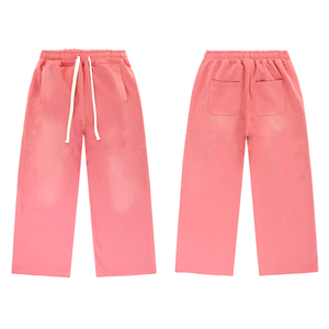 Survêtement à capuche décontracté brodé en molleton épais 100 % coton délavé style vintage, coupe oversize, pour la vente en gros - Product Image 3