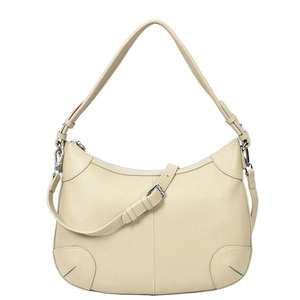 Bolso Hobo de Cuero PU Beige para Mujer, Bolso de Hombro con Cierre de Cremallera, Correa Ajustable, Bolso de Moda Personalizado - Product Image 1