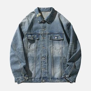 Fashionable <b>Men</b> <b>Denim</b> <b>Jacket</b> New Article Trendy Outfit <b>Men</b> Jeans <b>Jacket</b> High Quality <b>Denim</b> <b>Jacket</b> For <b>Men</b> - Product Image 5