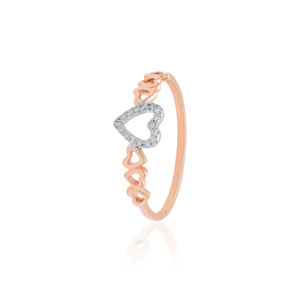 Elegante Anillo de Oro Rosa con Diamante Natural de 0.07 Quilates, Corte Brillante Redondo, Claridad VS SI, Certificado IGI, para un Estilo Atemporal - Product Image 3