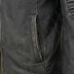 Veste de moto en cuir véritable pour homme de qualité supérieure, nouvelle arrivée, vestes de moto d'hiver, protections amovibles, personnalisables - Product Image 5