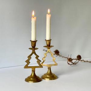 Brass Angel Wing Candlestick Holder <b>Tapered</b> Shape Customizable Designs Table Decorative <b>Candle</b> Stand For Christmas - Product Image 4