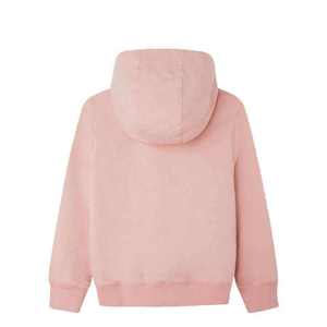 เสื้อฮู้ดสีชมพูไม่มีลาย สกรีนโลโก้ได้ ขายส่ง ผ้าฝ้ายฟลีซ หนานุ่ม ทรงโอเวอร์ไซส์ ใส่ได้ทั้งชายหญิง สไตล์สตรีทแวร์ เสื้อพูลโอเวอร์ - Product Image 6