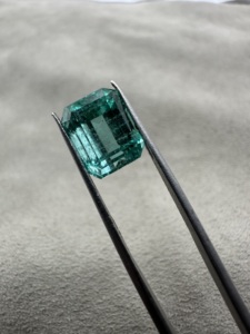 Pierre précieuse naturelle de Zambie, taille émeraude, 4,51 carats, pierre brute pour la création de bijoux, pierre précieuse naturelle - Product Image 6
