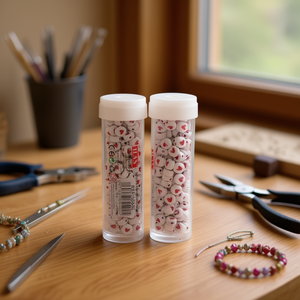 Abalorios Ilan en Bote, 6x6mm, 15g, Forma de Corazón - Product Image 2