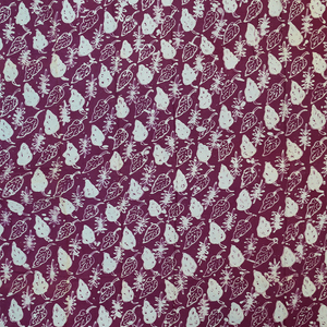 Tissu en coton batik indonésien fait main, motif Tulis traditionnel Talas Ungu, textile de qualité supérieure - Product Image 2