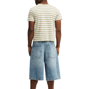 กางเกงยีนส์ขาสั้นผู้ชาย ผ้าฝ้าย ระบายอากาศ ใส่สบาย เหมาะกับฤดูร้อน ทรงขากว้าง เอวกลาง  รับผลิตตามสั่ง ขายส่ง - Product Image 3