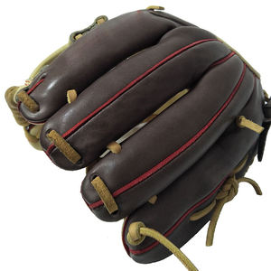 Classic Baseball Glove Right-Handed Solid <b>Brown</b> and <b>Tan</b> Durable Training Equipment - Product Image 3