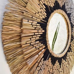 Best Seller Handmade Seagrass Wall <b>Mirror</b> Sunburst Style Natural Home Decor - Product Image 5