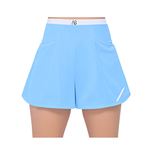 Shorts Deportivos Aero Blue para Mujer, Hechos a Medida, 100% Poliéster, Corte Regular, al Mejor Precio de Fábrica en Bangladesh - Product Image 3