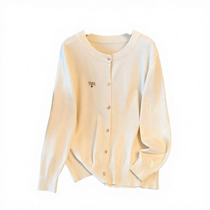 Camisa/Blusa de Punto Transparente de Color Sólido para Mujer, Talla Grande, Estilo Casual de Otoño, Anti-Pilling, Viscosa/Poliéster, 380g, Cierre de un Solo Botón - Product Image 3