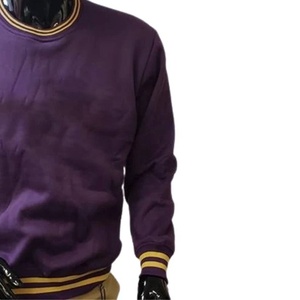 Sweat-shirts unisexes en molleton tricoté à col rond pour hommes, brodés, avec poche, en coton respirant et écologique, fabriqués par un universitaire - Product Image 5