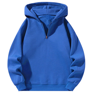 Sweat-shirts à fermeture éclair pour hommes, 100% coton, tissu polaire, coupe-vent, broderie personnalisée, impression OEM ODM en gros - Product Image 1