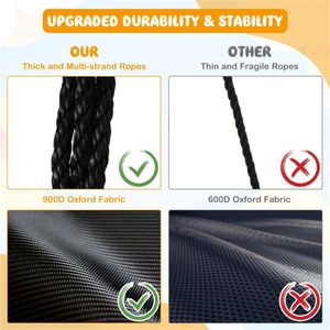 Altalena a disco gialla da 40 pollici con 2 metodi di sospensione, rotazione a 360 gradi, corde regolabili, caratteristiche regolabili da 46,5 a 68 pollici! - Product Image 6