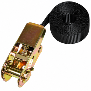 Sangle d'arrimage à cliquet en polyester 25 mm 250 kg, haute résistance pour le maintien des charges de camion et l'arrimage de remorque, service OEM ODM - Product Image 1