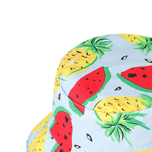 Wholesale Custom Logo 100% Cotton <b>Reversible</b> <b>Bucket</b> <b>Hat</b> Multi-Color Printed Knitted Pattern For Women Men Kids For Daily Use - Product Image 5