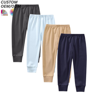 Pantalon décontracté pour garçons, automne-hiver, 100% coton tricoté, respirant, anti-boulochage, coupe droite, longueur intégrale, ODM - Product Image 6