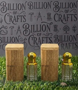 Boîte à parfum en bois, porte-flacon d'attar d'oud, rangement pour huiles essentielles, emballage cadeau - Product Image 6