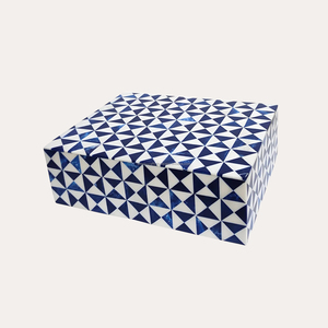 Joyero Rectangular hecho a mano de alta calidad, tamaño y Color personalizados con incrustaciones de resina para almacenamiento en el hogar, forma rectangular - Product Image 1