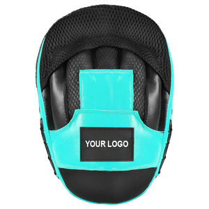 Guantes Curvos de Velocidad de Cuero de Microfibra con Absorción de Impactos, Manoplas Pequeñas de Precisión con Logotipo Personalizado para Entrenamiento de Muay Thai y Boxeo - Product Image 1