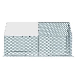 Pollaio Grande in Metallo 13 x 10 piedi con Copertura Impermeabile, Gabbia per Polli e Animali Domestici, Recinto per Conigli, Gatti, Cani e Pollame da Fattoria - Product Image 6
