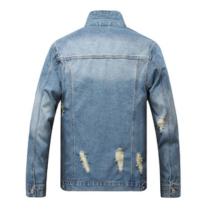 แจ็คเก็ตยีนส์ผู้ชายสปริงแบบปรับแต่งได้เต็มที่ พร้อมผ้าระบายอากาศ กันลม แห้งเร็ว คุณภาพสูง สำหรับกิจกรรมกลางแจ้ง โลโก้ด้านหน้า ปี 2026 - Product Image 4