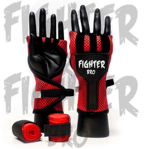 Guantes de Entrenamiento de Boxeo FIGHTER PRO MMA, Cuero PU, Protección para Nudillos, Guantes Interiores Ajustables para Todas las Temporadas - Product Image 3