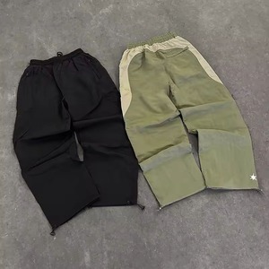 Custom Windbreaker Jacket Set Men Lightweight Nylon <b>Tracksuit</b> Color Block Jogging Sweat Suit Hooded Joggers Set Manufacturer - Product Image 6