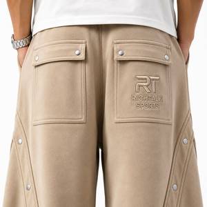 Hot Selling Factory Price High Quality <b>Men</b> Lightweight Casual Mid Wide Leg <b>Trouser</b> Quick Dry Breathable Winter - Product Image 5