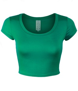 Crop top tendance pour jeunes filles et femmes, été, design personnalisé avec logo de marque, nouveaux t-shirts pour femmes - Product Image 1