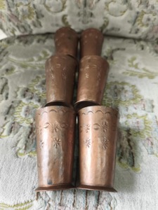 Verre à eau en cuivre couleur terre, finition lisse, verre en cuivre couleur naturelle, verre en cuivre personnalisé, verre en cuivre fabriqué en usine - Product Image 4