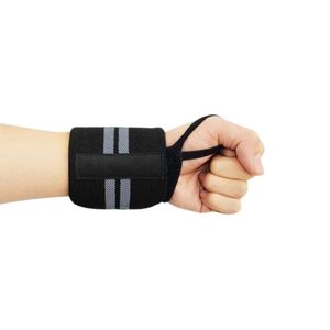 ผ้าพันข้อมือออกกำลังกายแบบสองแถบสีดำ สำหรับยกน้ำหนักหนัก รองรับข้อมืออย่างแข็งแรง สำหรับการฝึกยกน้ำหนักแบบกำหนดเอง - Product Image 4