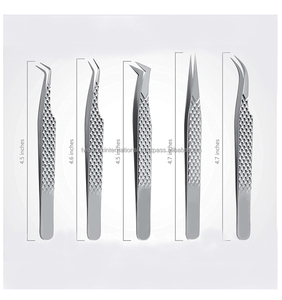 แหนบปลายไฟเบอร์สำหรับต่อขนตา อุปกรณ์ต่อขนตาแบบมืออาชีพ - Product Image 4