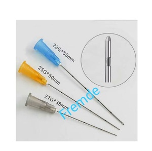 Cánula de succión sinusal curva y abotonada, D:4 mm, Longitud útil:9.5 cm, Acero inoxidable de alta calidad, grado médico - Product Image 2