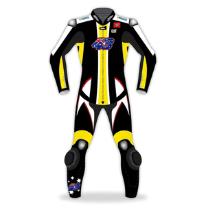ชุดแข่งรถมอเตอร์ไซค์หนังจิงโจ้ ack Miller Racing Suit ได้รับการรับรอง MotoCP พร้อมเกราะป้องกัน สำหรับมืออาชีพ สำหรับขี่มอเตอร์ไซค์บนสนามแข่ง/ชุดจั๊มสูท - Product Image 1