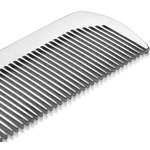 Peigne à cheveux professionnel en acier inoxydable, fabrication sur mesure, haut de gamme, pour salon de coiffure, peigne à cheveux en métal spécial, nouveau design pour homme, format poche - Product Image 4