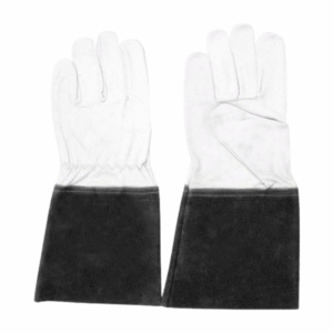Gants de soudage TIG robustes en cuir de chèvre et croûte de cuir de vache, protection industrielle des mains, protection individuelle lisse - Product Image 6