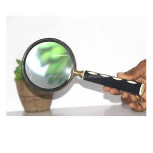 Loupe de lecture classique vintage à main avec grande lentille pour l'inspection, le bureau, la décoration intérieure et les objets anciens - Product Image 6